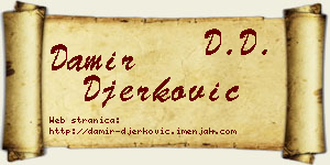 Damir Đerković vizit kartica